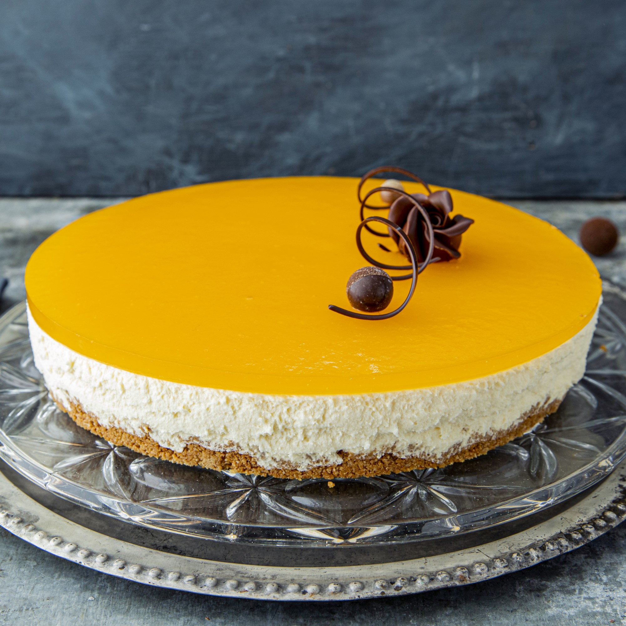 Ostekake med pasjonsfrukt