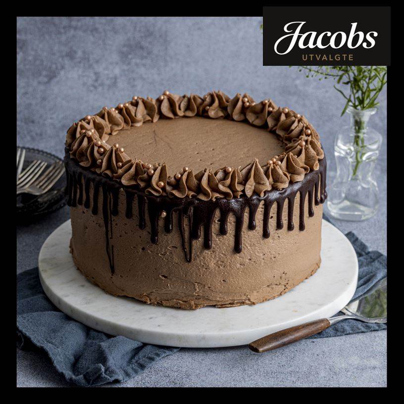 Jacobs Utvalgte Dripcake Bringebær